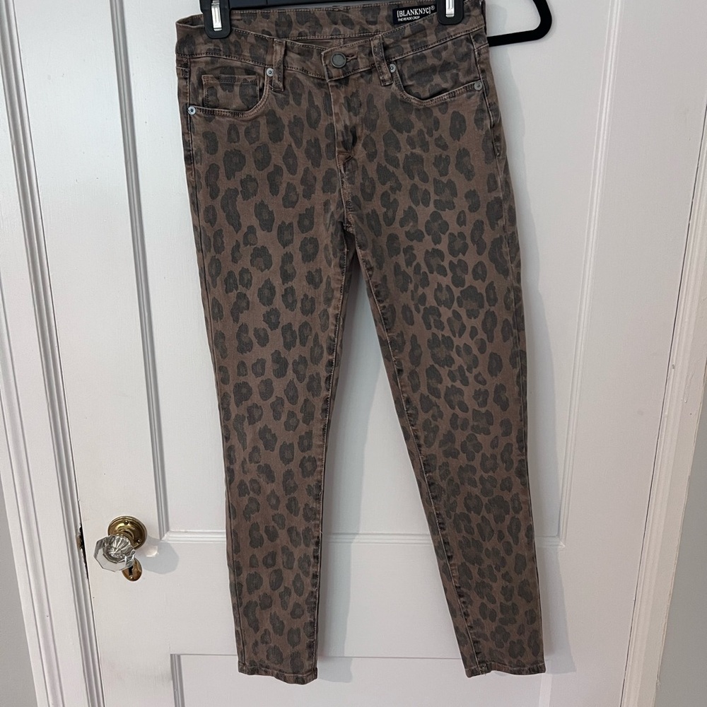 Blank NYC Cropped Ankle Jeans in Cheetah